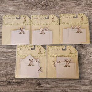 Easter‎ Place Cards 40 ct Bunny Folded Cardstock Party Brunch Breakfast Lunch